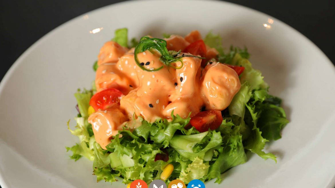 8.Ensalada tempura langostino